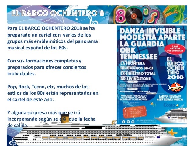 barco ochentero 2018